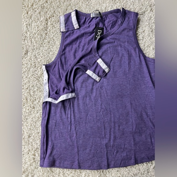 Women’s Medium Deyeek Purple Sleeveless Surgery Top - Picture 4 of 6